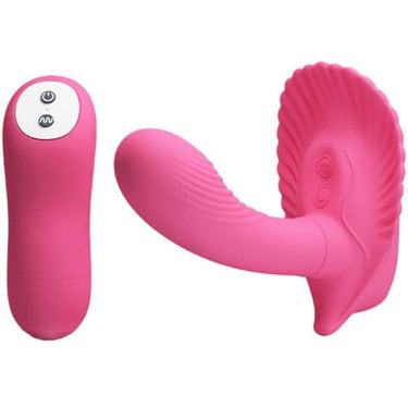 Vibrazione Punta G Wireless con 30 Modi - Silicone Premium Rosso